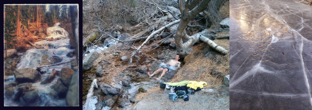Mt. Whitney trail icy.