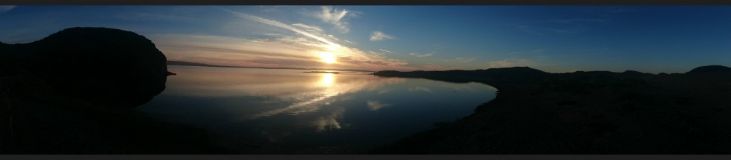 Sunset at Laguna Bay, Point Reyes.